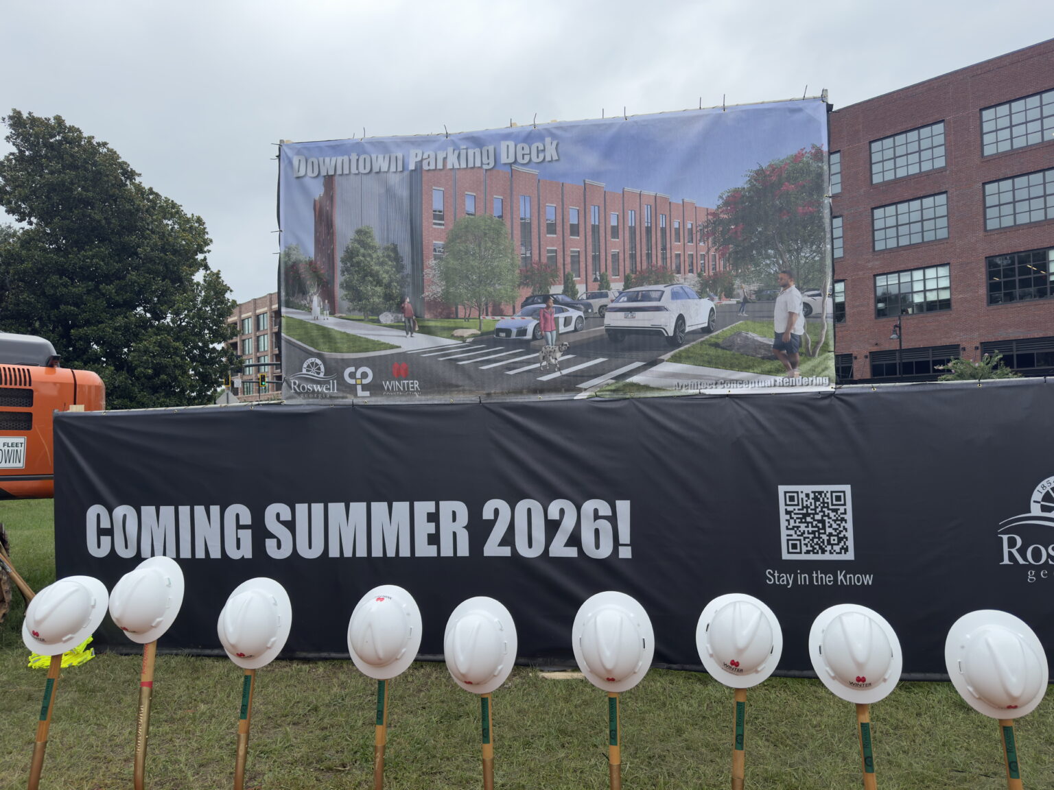 Roswell’s Downtown Parking Deck: Roswell Breaks Ground