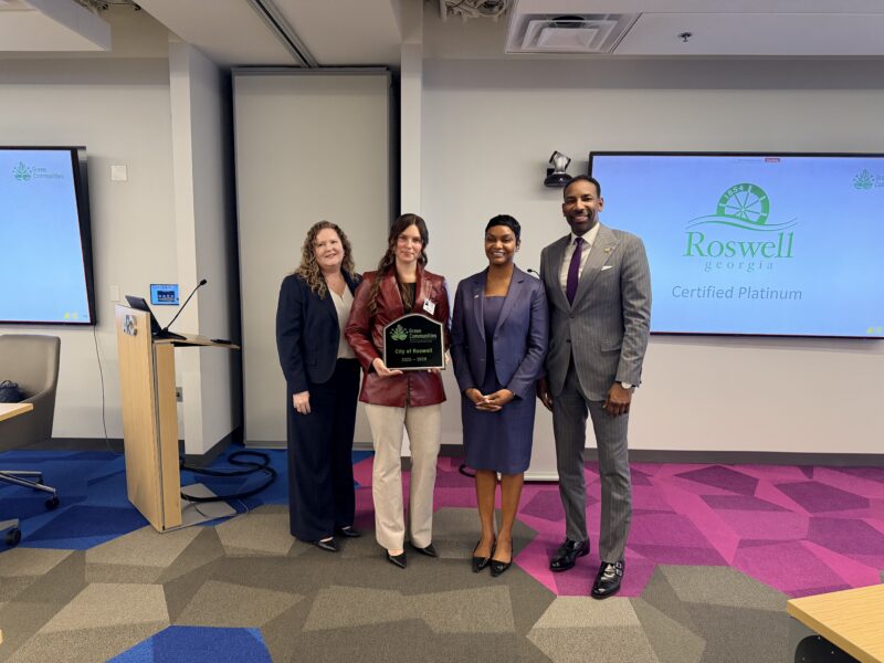 City of Roswell Earns Platinum Green Community Certification