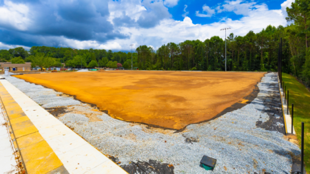 Turf Installation Underway at Grimes Bridge Park Soccer Fields