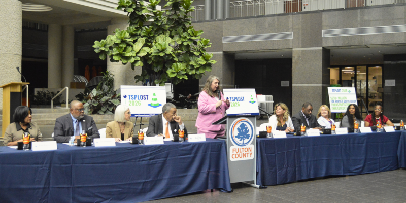 Roswell’s TSPLOST 2026 Projects Officially on the November 3 Ballot County officials sit around a table at the ceremonial signing of an intergovernmental agreement for the TSPLOST 2026 program.